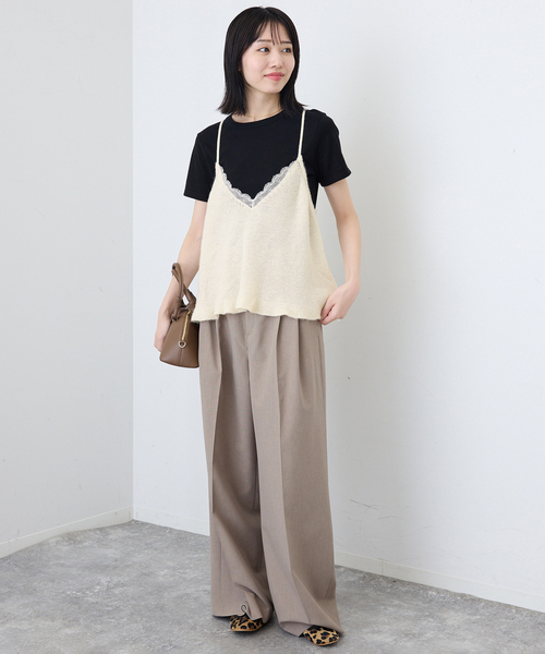 SLOBE IENA キャミ　トップス SLOBE IENA（スローブイエナ） キャミソール レースコンビニット