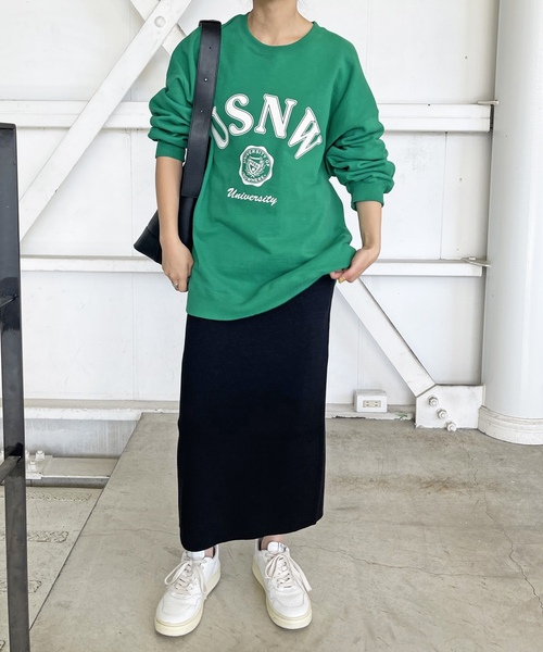 「Spick & Span」 ニットスカート 36 グレー レディース_画像4
