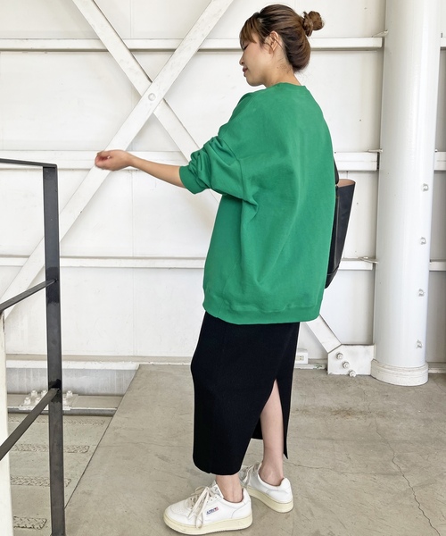 「Spick & Span」 ニットスカート 36 グレー レディース_画像6