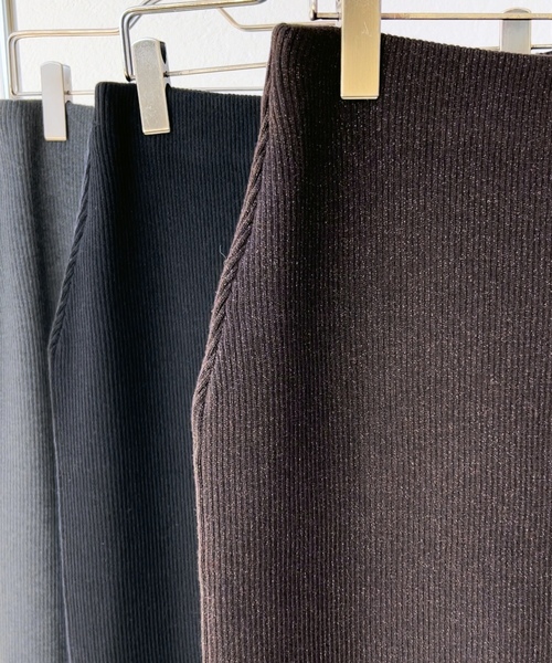 「Spick & Span」 ニットスカート 36 グレー レディース_画像8