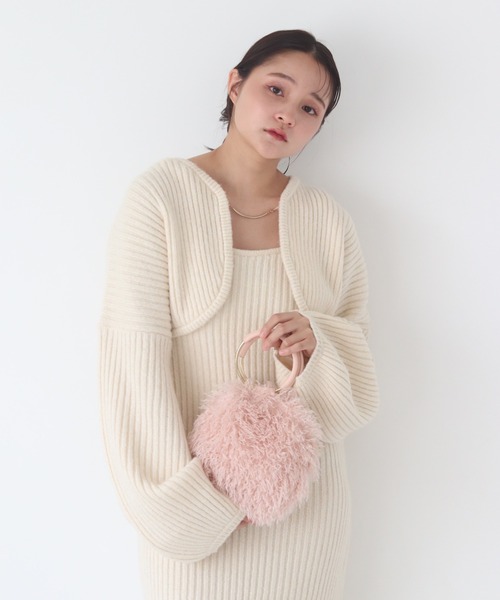 「muguet」 コンビワンピース FREE ピンク レディース_画像7
