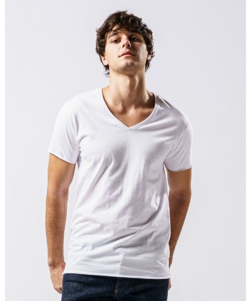 tシャツ Tシャツ メンズ cut-off V-neck S/S｜zozo｜04