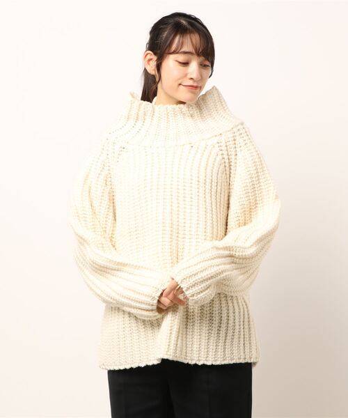 ニット セーター /KURO クロ/1.5G HIGH NECK SWEATER レディース