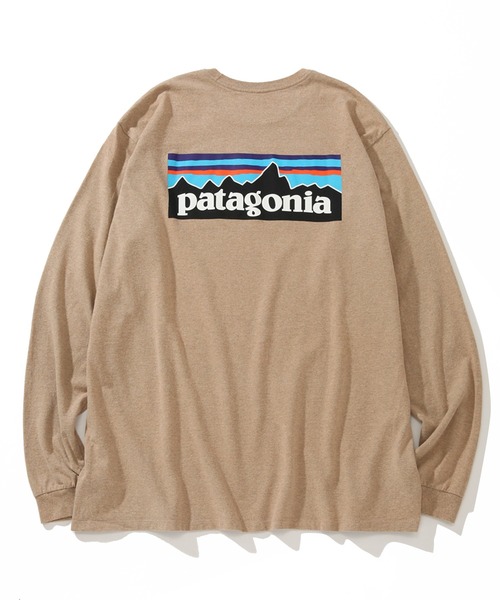 patagonia ロンt Lサイズ 茶系 メキシコ製 90s パタゴニア Tシャツ 
