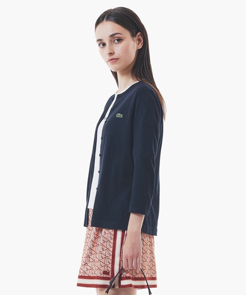 【新品未使用】ラコステ UVカット 速乾 ウォッシャブル ニット カーディガン LACOSTE カーディガン UVカット 吸水速乾 ウォッシャブル