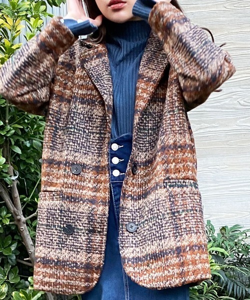 d*9様 美品　ESCADA(エスカーダ)マルチカラー チェック柄 ジャケット d*9様 美品 ESCADA(エスカーダ)マルチカラー チェック柄 ジャケット