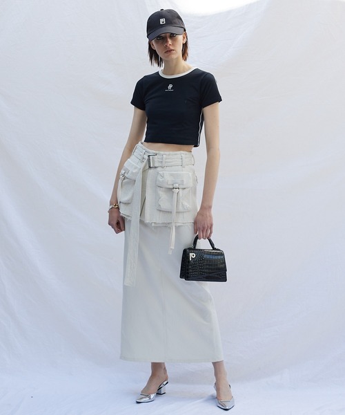 スカート カーゴラップレイヤードスカート / Cargo Wrap Layered Skirt カーゴラップレイヤードスカート Cargo Wrap Layered PRANK