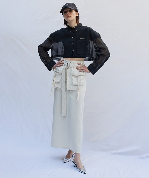 スカート カーゴラップレイヤードスカート / Cargo Wrap Layered Skirt カーゴラップレイヤードスカート Cargo Wrap Layered PRANK