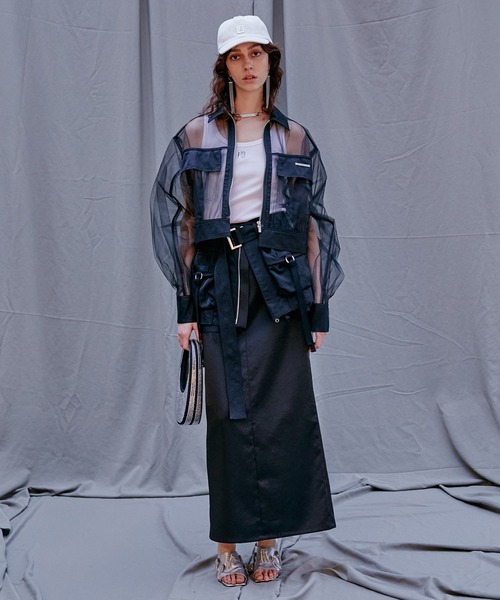 スカート カーゴラップレイヤードスカート / Cargo Wrap Layered Skirt カーゴラップレイヤードスカート Cargo Wrap Layered PRANK