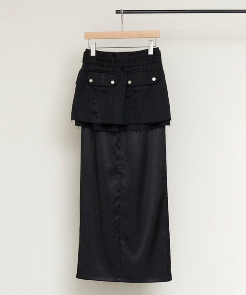 スカート カーゴラップレイヤードスカート / Cargo Wrap Layered Skirt カーゴラップレイヤードスカート Cargo Wrap Layered PRANK