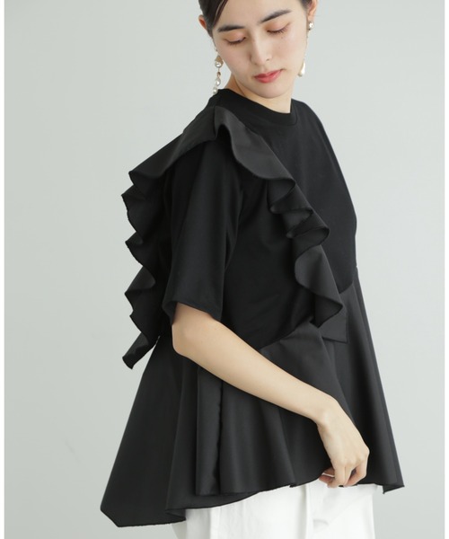 ジルスチュアート　ラッフルデザイントップス 再入荷 》ラッフルデザイントップス | ジル スチュアート(JILL