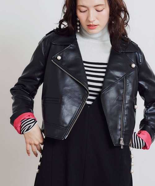 極美品！  レザージャケット　ライダースジャケット レディース レザージャケット ライダースジャケット 革ジャン バイク