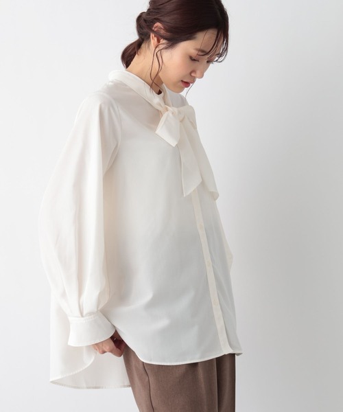 シャツ ブラウス 2WAYボウタイシャツ/MATINEE LINE/972871 レディース | GLOBAL WORK | 10