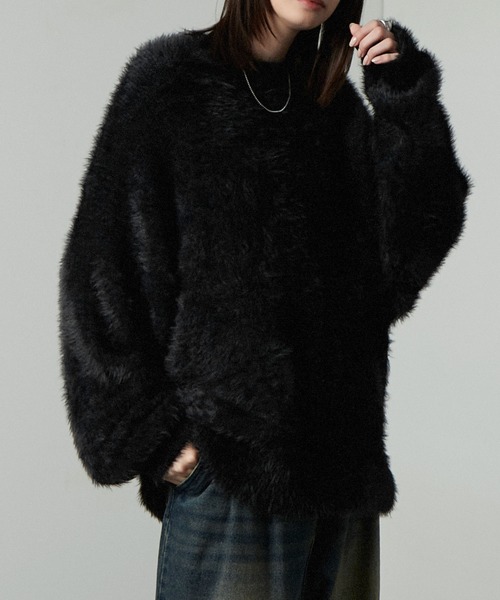 セーター ニット 「Alfred Alex」オーバーサイズシャギーニット