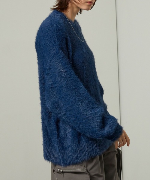 セーター ニット 「Alfred Alex」オーバーサイズシャギーニット メンズ