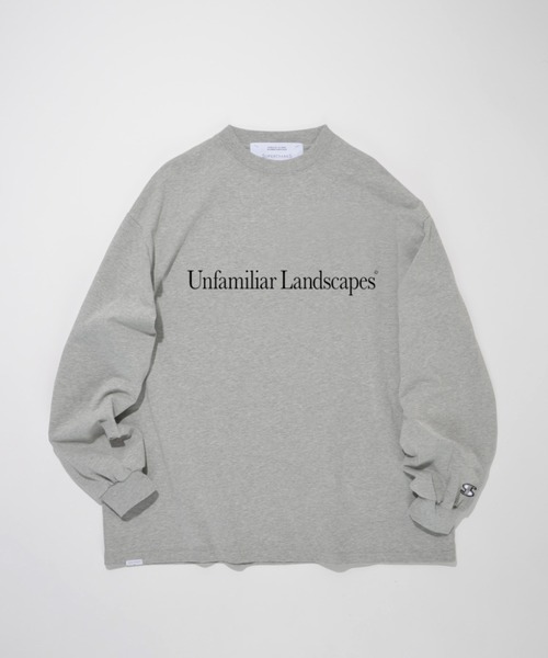 SUPERTHANKS tシャツ フォトプリント＆ロゴプリント ロングT