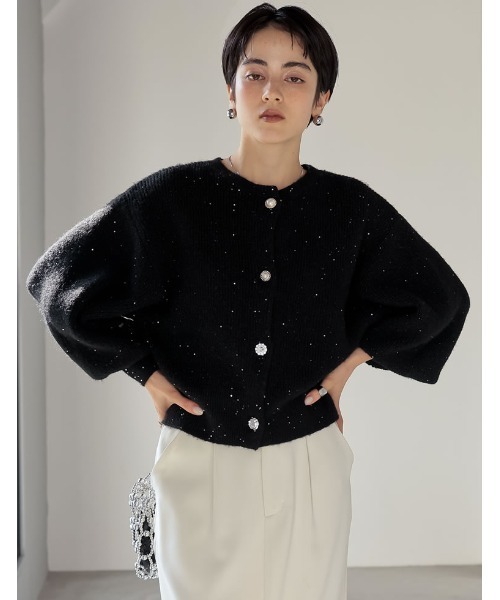 Re:EDIT カーディガン 「MEISM by Re:EDIT」デコラティブボタン