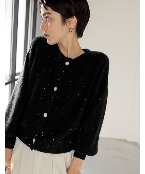 Re:EDIT（リエディ） カーディガン 「MEISM by Re:EDIT」デコラティブ