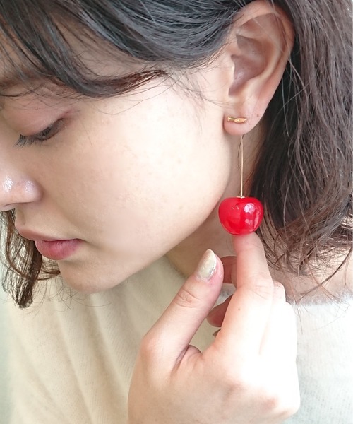 Three Four Time（スリーフォータイム） ピアス チェリーピアス