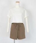 水着 カップ付半袖Tシャツ×ショートパンツ/セ...の詳細画像2