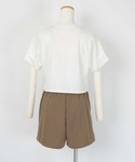 水着 カップ付半袖Tシャツ×ショートパンツ/セ...の詳細画像4
