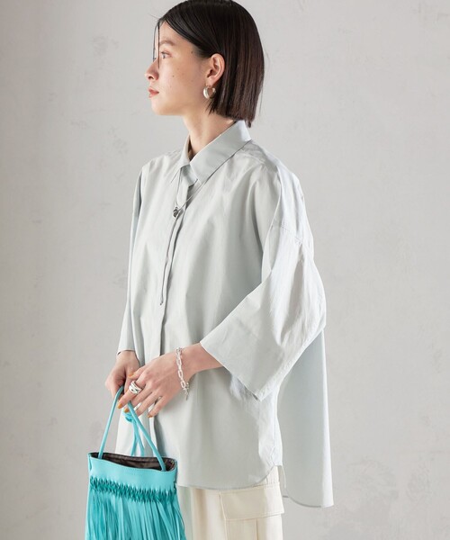 SHIPS（シップス） ブラウス シャツ SHIPS Primary Navy Label