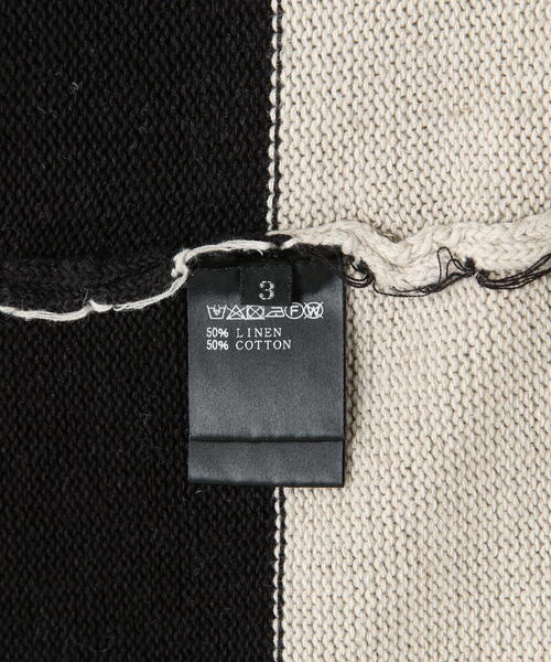 セーター ニット A.F ARTEFACT/エーエフアーティファクト/STRIPES KNIT TOP メンズの画像