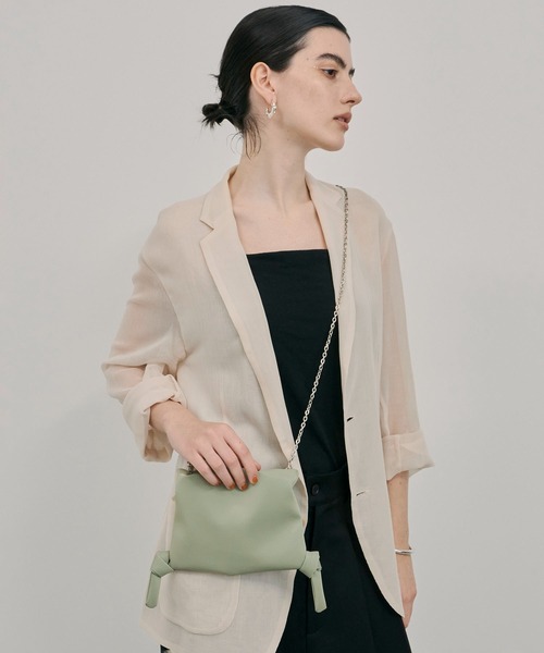 【関税込み】ジップチェーンリンク ショルダーバッグ ショルダーバッグ バッグ Tie Chain Shoulder Bag/チェーン