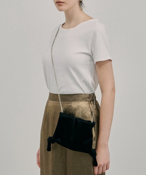 LYN チェーン ショルダーバッグ ロック レトロ 収納 ショルダーバッグ バッグ Tie Chain Shoulder Bag/チェーン