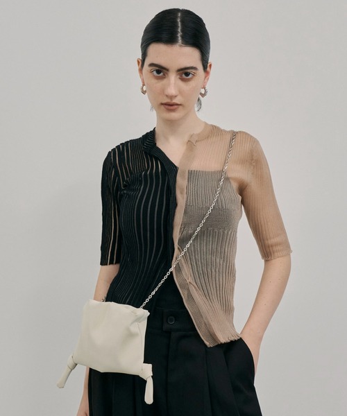 LYN チェーン ショルダーバッグ ロック レトロ 収納 ショルダーバッグ バッグ Tie Chain Shoulder Bag/チェーン