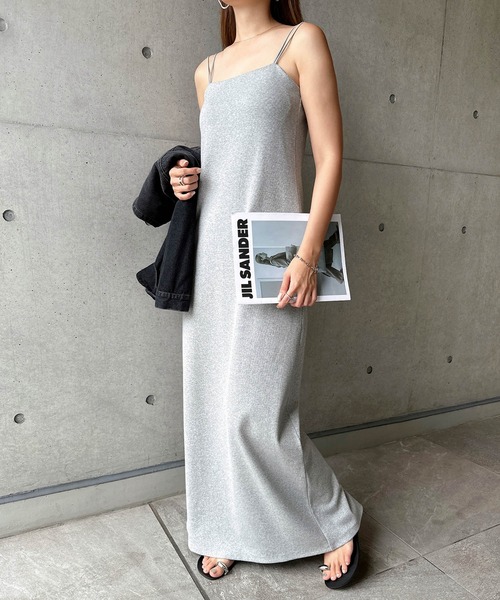 andme（アンドミー） ワンピース ダブルストラップバックオープン