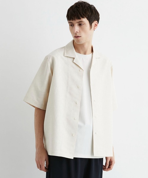 UNITED TOKYO/Air knit lace shirt/半袖シャツ/L UNITED TOKYO（ユナイテッドトウキョウ） シャツ 半袖 「昨年大人気再