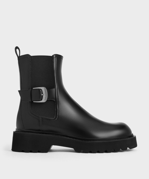 CHARLES ＆ KEITH（チャールズ&キース） ブーツ サイドバックル リッ