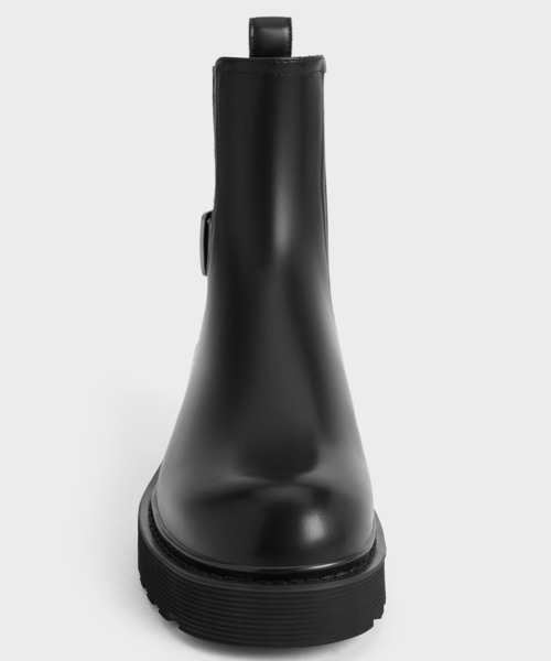 CHARLES&KEITH サイドバックルリッジッドソールブーツ サイドバックル リッジッドソールブーツ（ブーツ）｜CHARLES