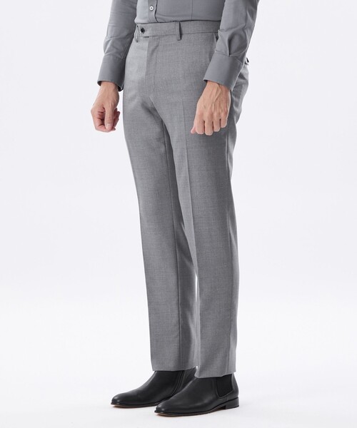 EPOCA UOMO　ストレッチ　ストレートパンツ　M　ホワイト Safari5月号掲載＊トリコットストレッチパンツ(パンツ)｜EPOCA