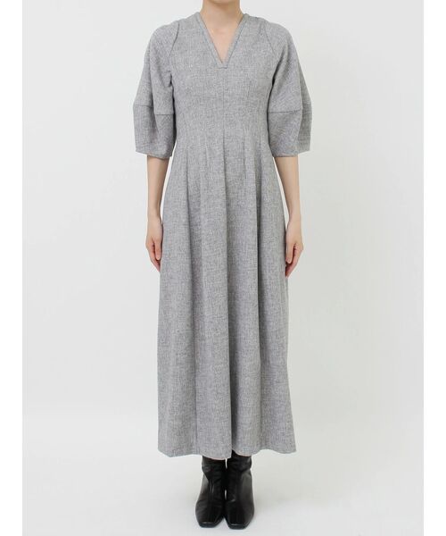 LAGUNAMOON（ラグナムーン） ワンピース コクーンZIPハーフスリーブ