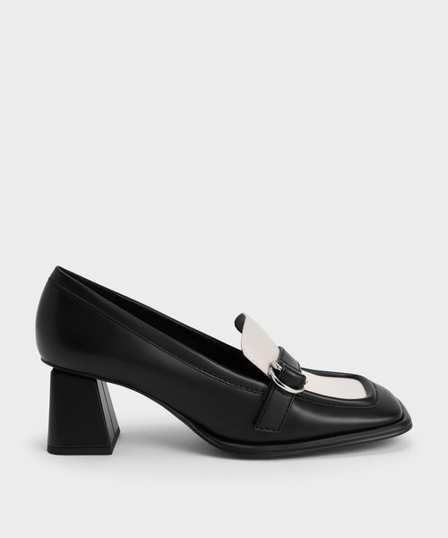 CHARLES & KEITH」 パンプス 24.5cm ブラック レディース 