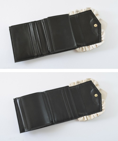 SecretDoor（シークレットドア） 財布 フリル キルト ハート ボックス