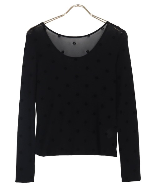 tシャツ フロッキーシアートップス レディース KOBE LETTUCE tシャツ 前後2wayフロッキーシアートップス
