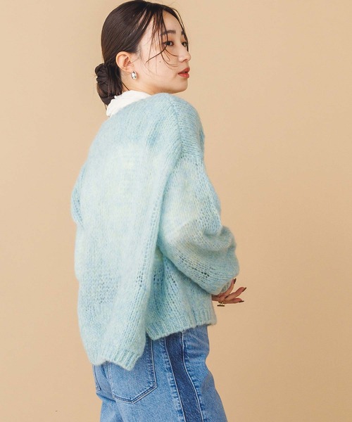 Gready Brilliantモヘアスパンコールボートニット CLOCHE（クロシェ）の「モヘアスパンコールボートネックニット（ニット