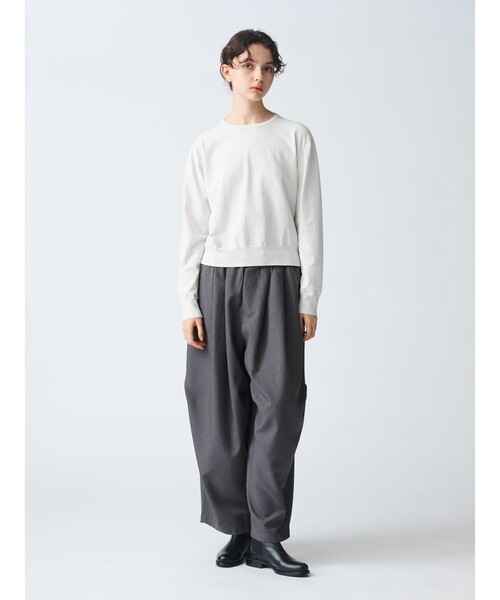 ニット セーター mizuiro ind クルーネックロングスリーブプルオーバー レディース mizuiroind ニット セーター mizuiro ind クルーネックロング