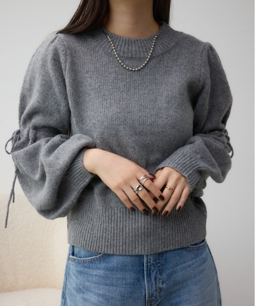 AZUL BY MOUSSY（アズールバイマウジー） ニット セーター 袖リボン