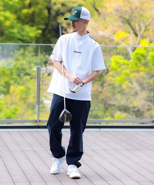 【BEAMS GOLF】トップス 撥水ハーフジップ BEAMS GOLF（ビームス ゴルフ）PURPLE LABEL / スフィダンテ 撥