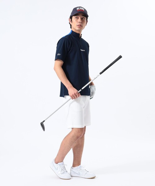 【BEAMS GOLF】トップス 撥水ハーフジップ 6177c9de79734d887898abed1de410