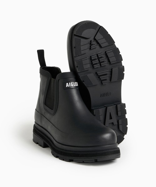 AIGLE 長靴 レインブーツ 防水 厚底 ソフトレイン ファー