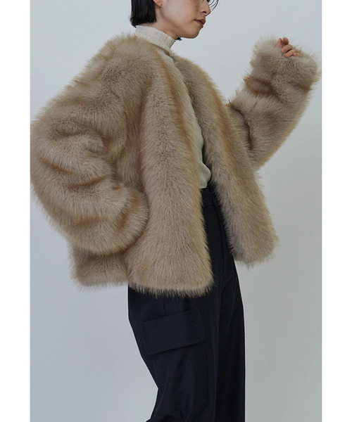 1er Arrondissement コート アウター ECOPELファーショートコート