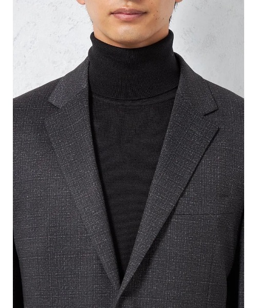 ジャケット テーラードジャケット 「軽量」プリントニット 2つボタン