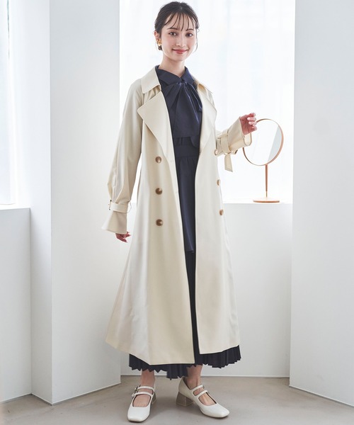 【31 sons de mode】ベーシックロングトレンチコート 31 Sons de mode トレンチコート コート ベーシックロング