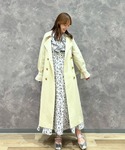 トレンチコート コート ベーシックロングトレン...の詳細画像3