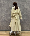 トレンチコート コート ベーシックロングトレン...の詳細画像5